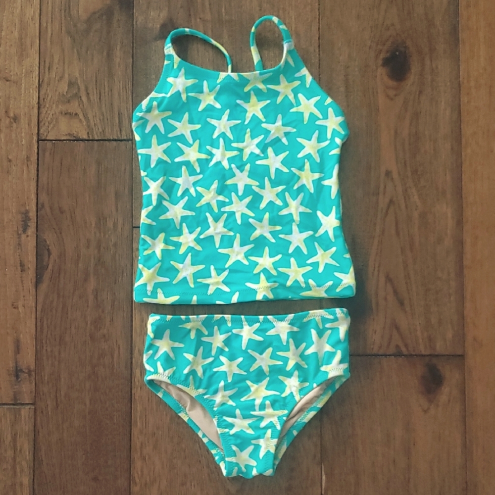 Crewcuts toddler Starfish tankini Swim Set